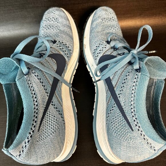 Nike Flyknit‎ Streak Mens size 8.5 Blue Racing Road Running shoes 835994-401 - Picture 8 of 11